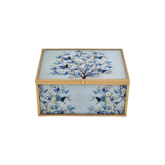 RY271 J Box Blue M Butterfly  ANGELA 8c