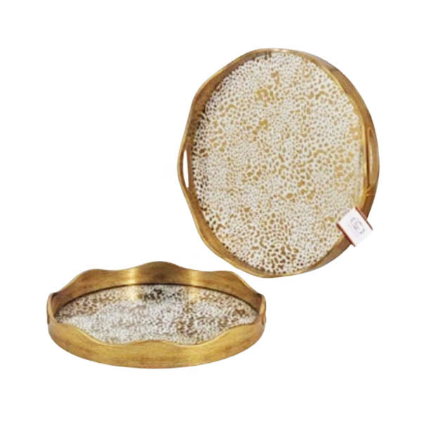 RY290 2Pcs Round Serving Tray Set 6c