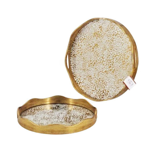 RY290 2Pcs Round Serving Tray Set 6c