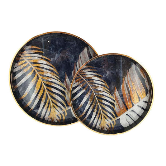RY70 Round 2Pcs Serving Tray Angela 4c