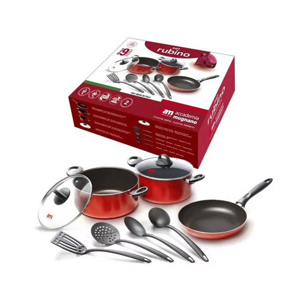 RUBT09 9Pcs Cooking Set RUBINO 6ctn