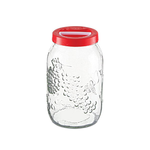 S186 Embossed Pantry Jar 6c 3000cc