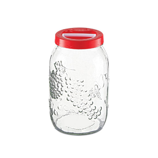 S186 Embossed Pantry Jar 6c 3000cc