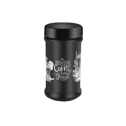 S684 Black Coffee & Tea Jar 12c 660cc