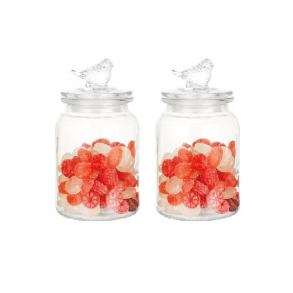 SD-021 2Pcs Storage Jar Set 980ml 8c