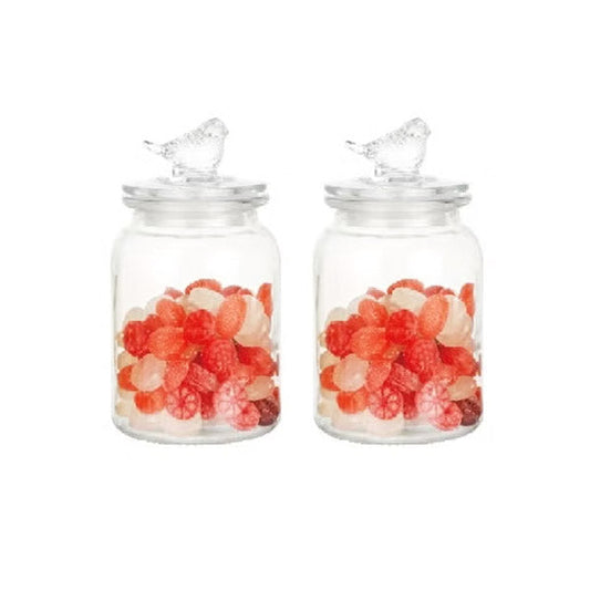 SD-021 2Pcs Storage Jar Set 980ml 8c