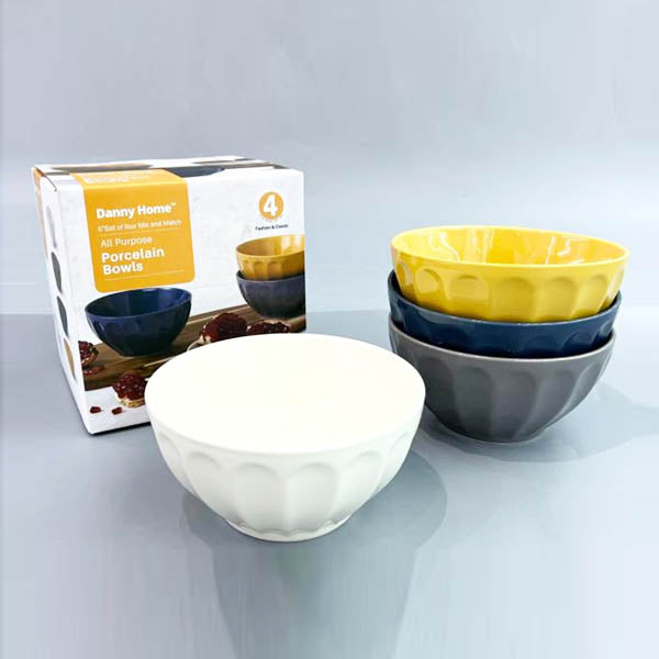 SE-016 6" Bowl 4Pcs Set 8c