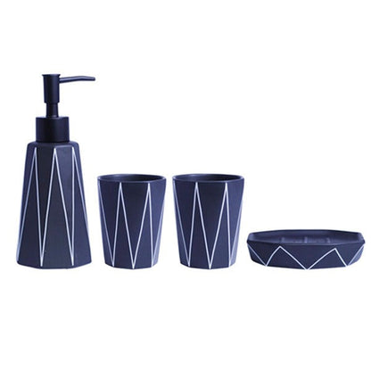 3T-010 4Pcs Bath Set White 24c