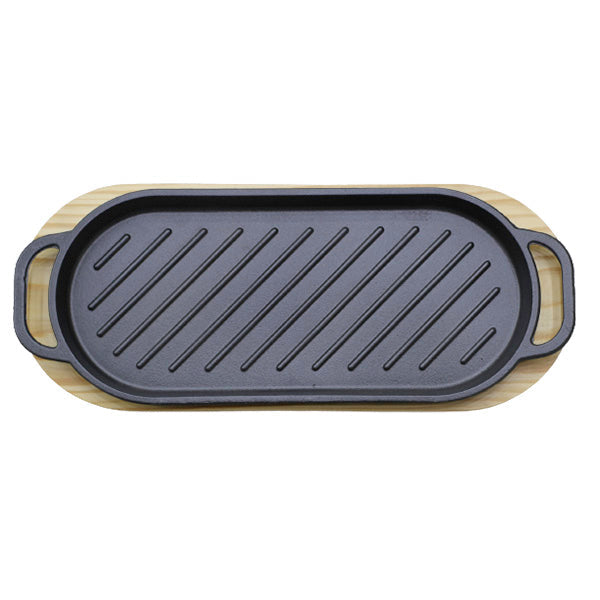 SP0008 Sizzling Dish Rect Large 38*16cm