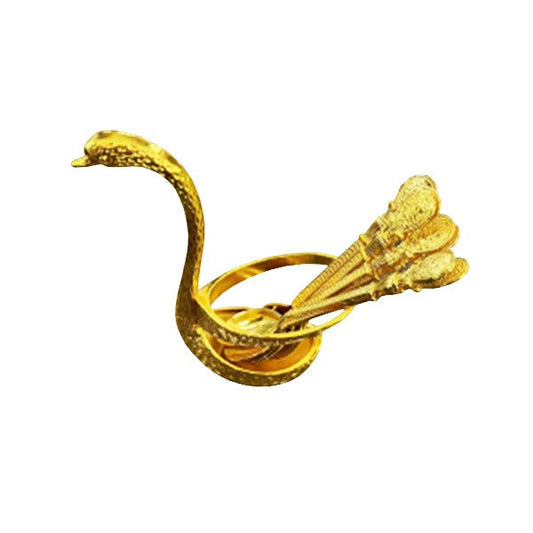 SQ-014 Swan 6pcs Spoon Set Gold 100c