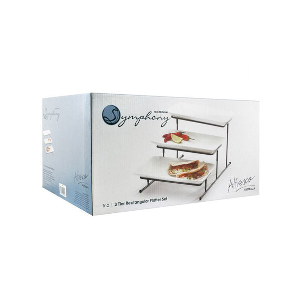 SY4447 Trio Rect Plater Stand Symphny 4c