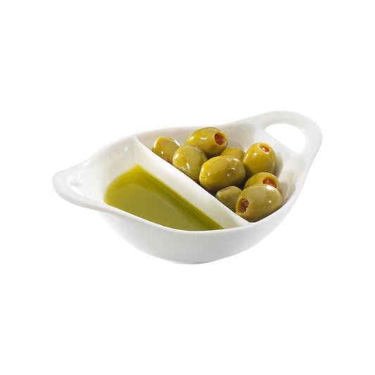 SY7457 Handles Divid Dip Bowl 15.5cm 12c