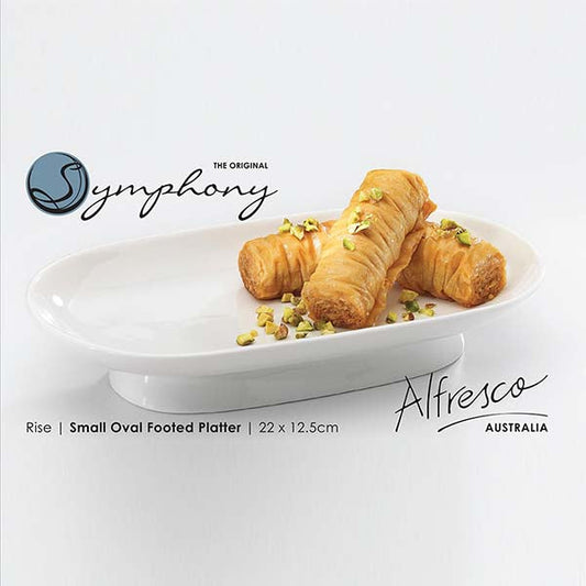 SY7573 Rise OvalFootedPlater 22cm 18c