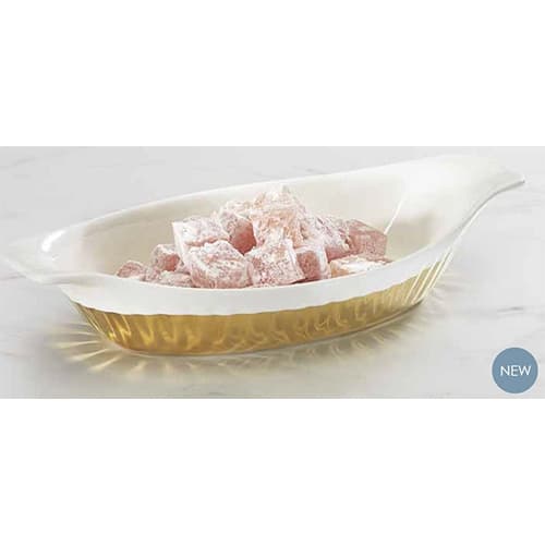 SY8009 26x14cm Gold Serving Symphony 12c