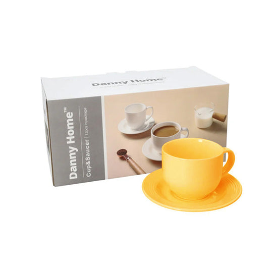 SYP43-08 6Pcs Cup Saucer Set 220ml 6c