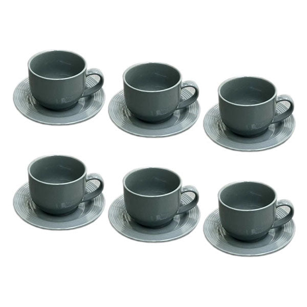 SYP64-08 6Pcs Cup Saucer Set 220ml 6c