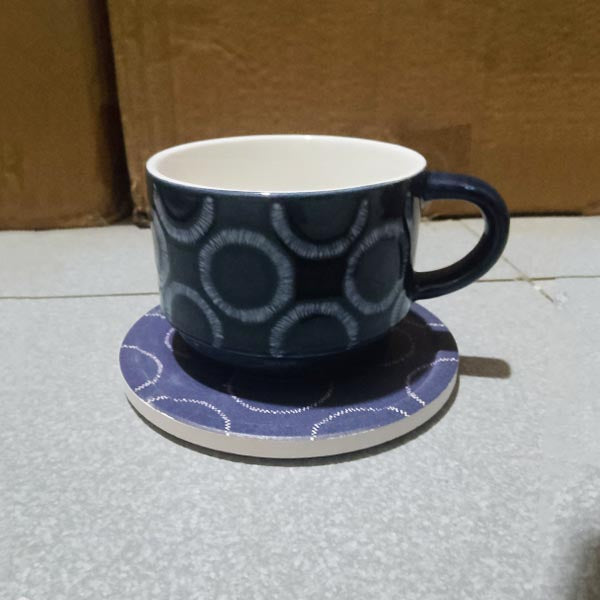 T02-14/6C 230ml 6Pcs Cup&Saucer Set 8c