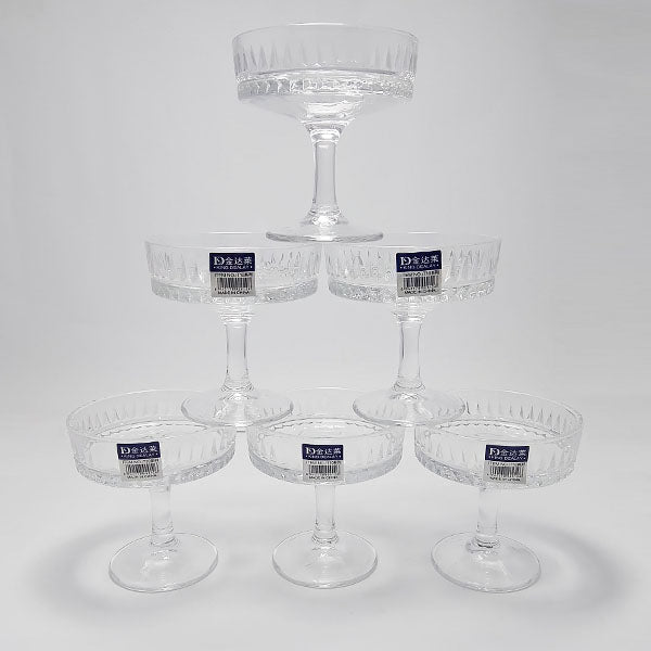 T1002 6Pcs Ice-Cream Bowl Set 115ml 8c