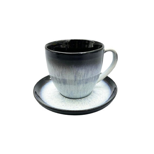 T26-08*****   300ml BW Cup&Saucer DH 6c