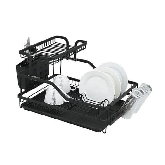 TA-1008B Dish Rack Aluminum Black 6c