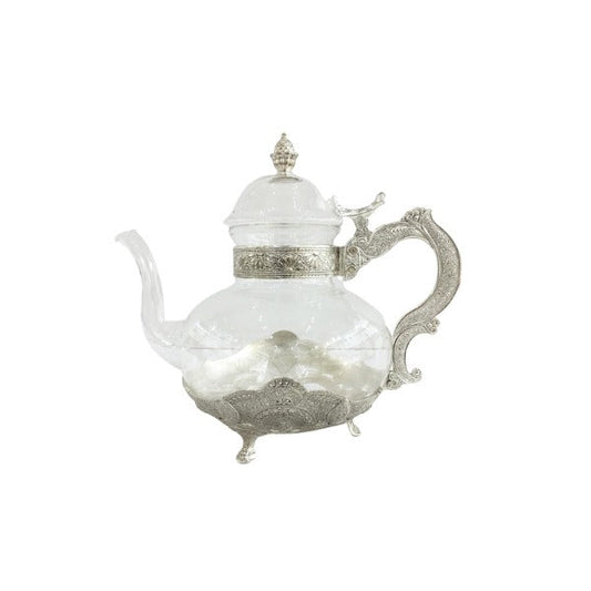 TA1178 Glass Tea Kettle Silver