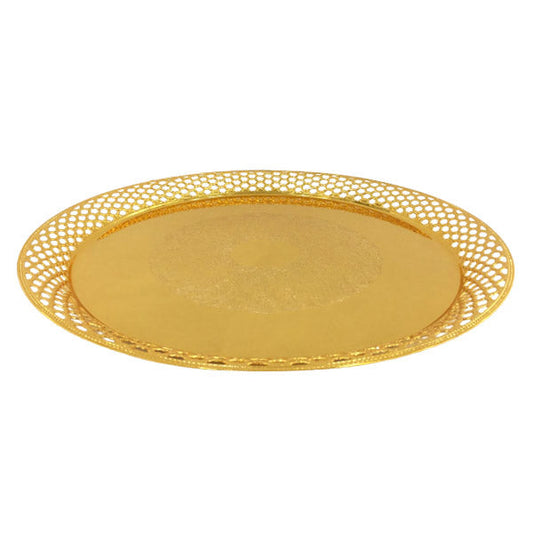 TA1613 Tray  Round M (G) ORCHID 8c