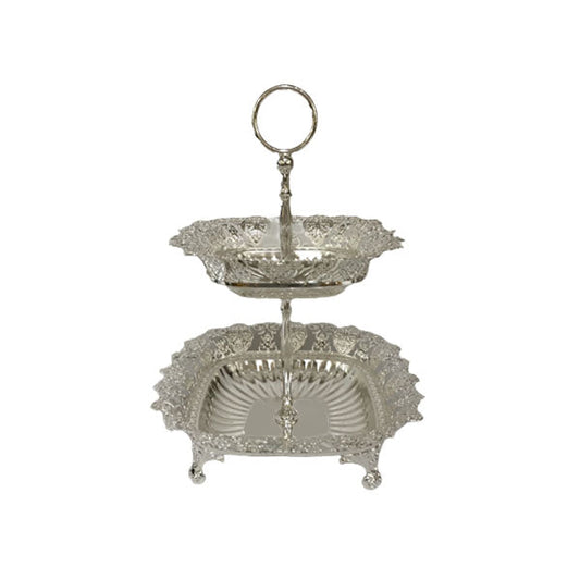 TA2148 2Tier Sq Pastry ORCHID 12c