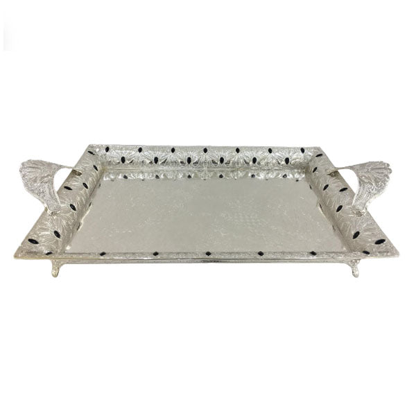 TA2409 Rect Tray Black Stone ORCHID
