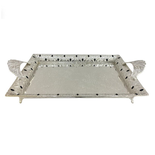 TA2409 Rect Tray Black Stone ORCHID