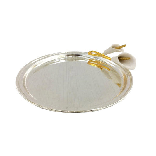 TA2573 S Lily Round Serving Plate S 12c