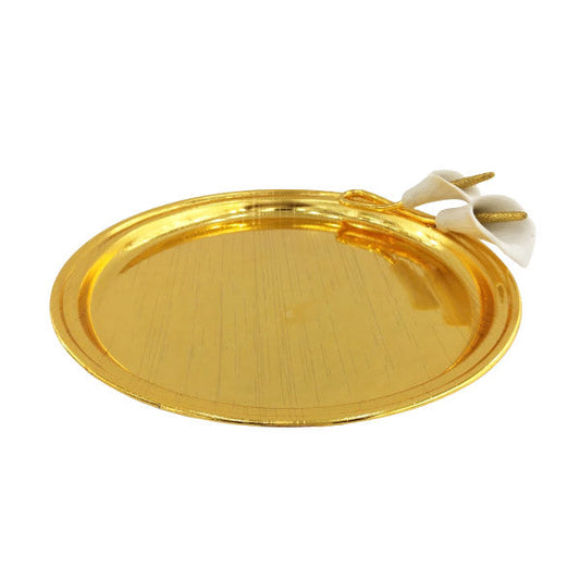 TA2574 G Lily Round Serving Plate S 12c
