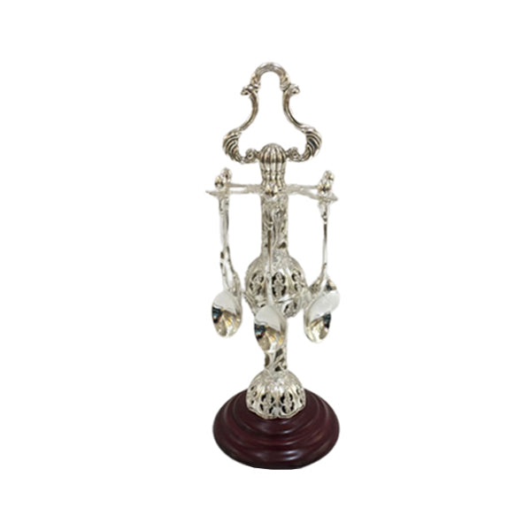 TA321 6Pcs Spoon Holder Wood Orchid 18c