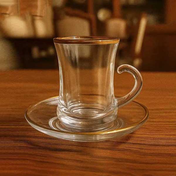 TCF415/L12 6Pcs Cup Saucer Set 100ml 8c