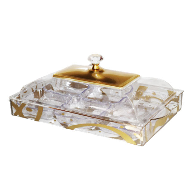 TL0113670 Taliona Rect Candy Box Gold 6c