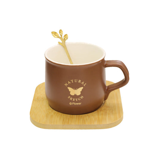 VN523 COFFEE MUG & SAUCER,SPOON 48c