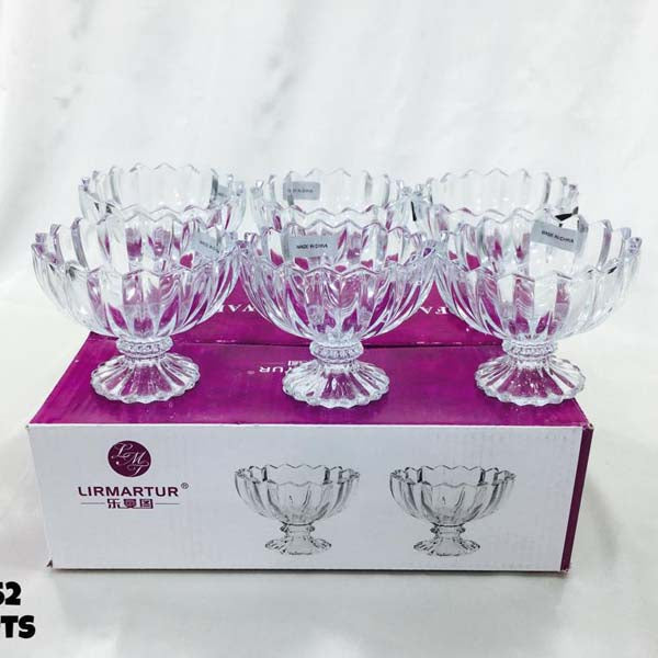 VY352 WHITE GLASS BOWL