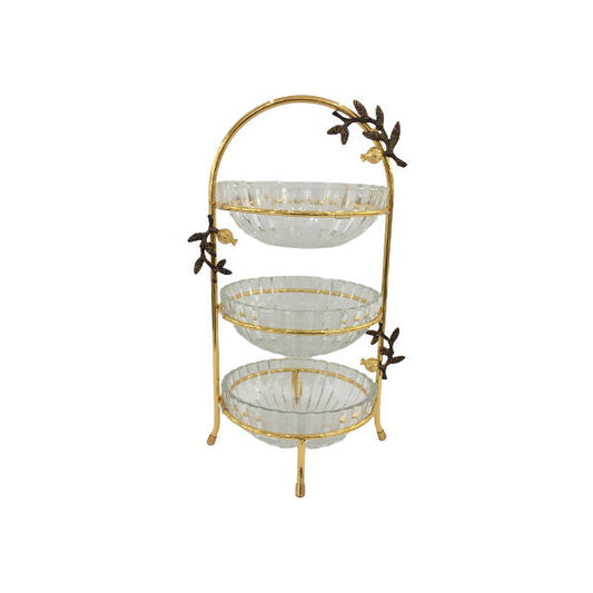 WB1007 3Tier Bowl (G) ORCHID 4c
