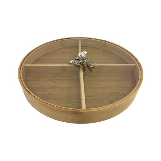 WB1043 4Part Rnd Serving (S) ORCHID 8c
