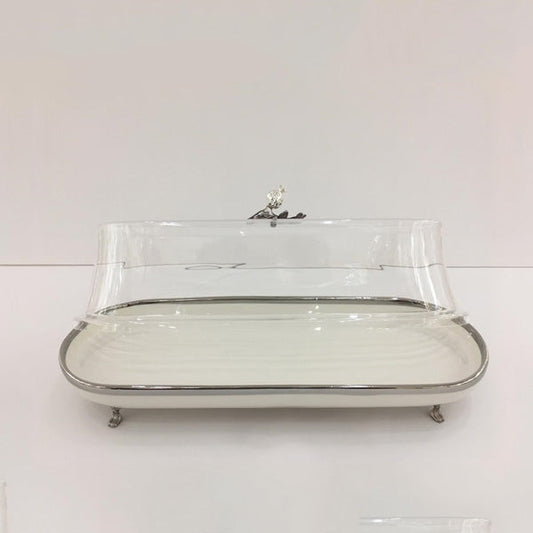 WB1380 Ceramic-Dish With-L 41x15cm (S