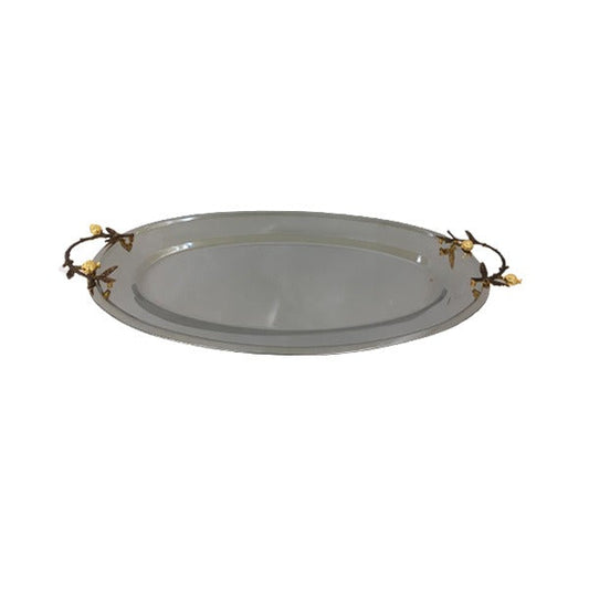 WB976 Oval Tray ORCHID 8c