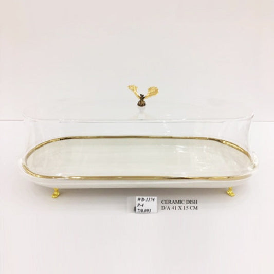 WB1374 SWEET DISH L 41x15cm (G)