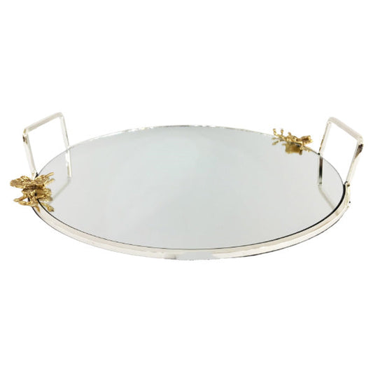 WB334 Round Mirror Tray (S) ORCHID