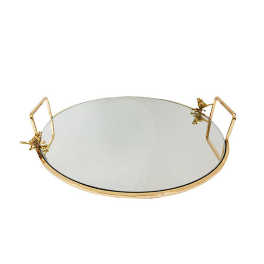 WB336 Round Mirror Tray (S) ORCHID