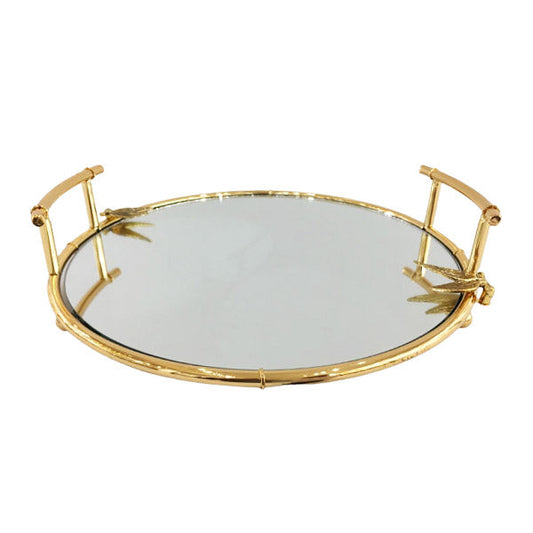 WB357 Round Mirror Tray -M (G) 4c