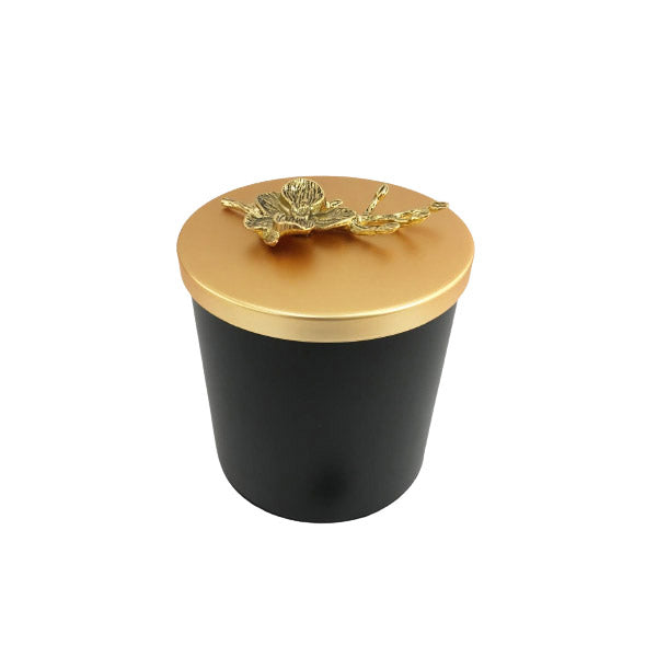WB368 Black Jar Gold Top Medium ORCHID