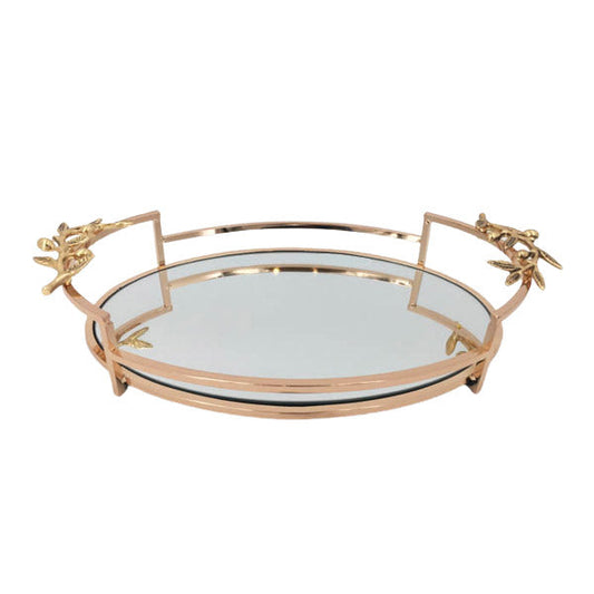 WB391 Copper Mirror Tray ORCHID 6c