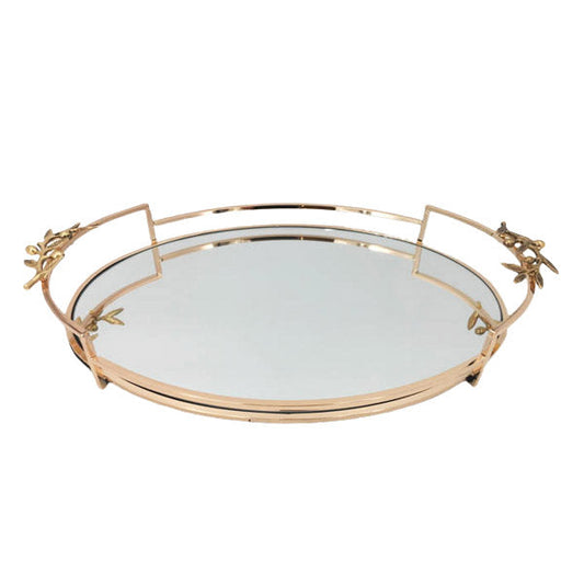 WB392 Copper Mirror Tray ORCHID 4c