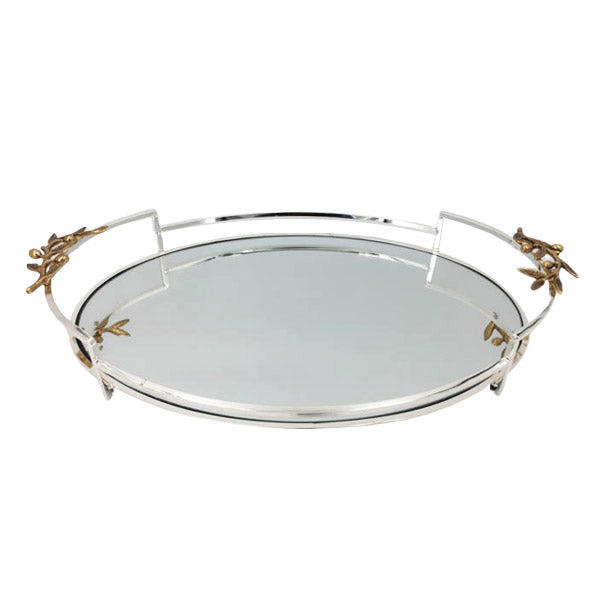 WB394 Silver Mirror Tray ORCHID 4c