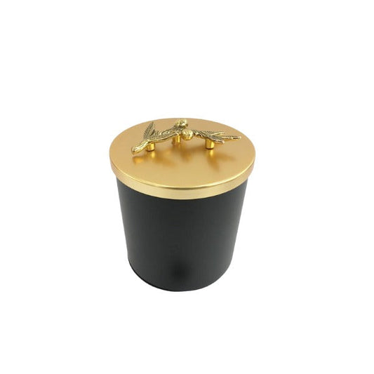 WB400 Round Black Gold Jar