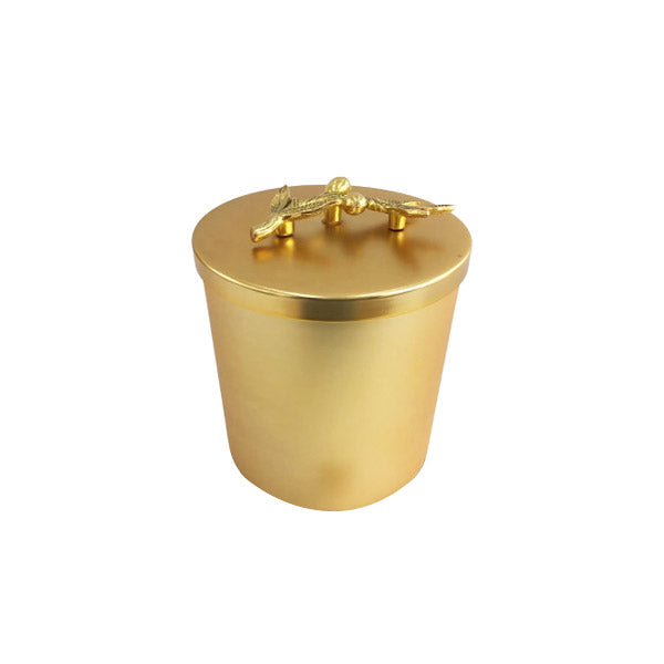 WB404 Round Gold Jar Medium ORCHID